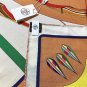5 RHMS2468 Original Herm &Atilde;&uml; s [Rainbow] Velvet Triangle Scarf, synchronized at the coun_2201