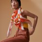 5 RHMS2468 Original Herm &Atilde;&uml; s [Rainbow] Velvet Triangle Scarf, synchronized at the coun_2202