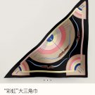5 RHMS2468 Original Herm è s [Rainbow] Velvet Triangle Scarf, synchronized at the coun_2203