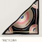 5 RHMS2468 Original Herm &Atilde;&uml; s [Rainbow] Velvet Triangle Scarf, synchronized at the coun_2203
