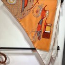 5 RHMS2469 Original Herm è s Velvet Triangle Scarf [Automotive Evolution History], syn
