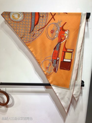 5 RHMS2469 Original Herm &Atilde;&uml; s Velvet Triangle Scarf [Automotive Evolution History], syn