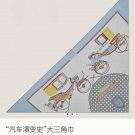 5 RHMS2469 Original Herm è s Velvet Triangle Scarf [Automotive Evolution History], syn_2205