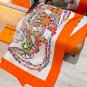 5 RHMS2546Double sided same color 140x140cm 70% cashmere 30% silkHerm &Atilde;&uml; s' Gorgeo