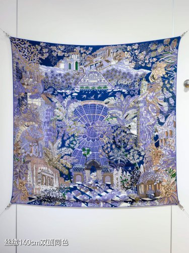 5 RHMS2547Double sided same color 140x140cm 70% cashmere 30% silkHermes'_3114