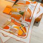 5 RHMS2548Double sided same color 140x140cm 70% cashmere 30% silkHermes' Thalassa