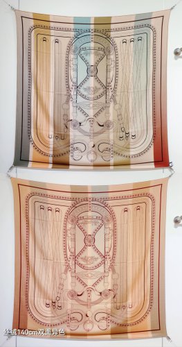 5 RHMS2552Double sided same color 140x140cm 70% cashmere 30% silkHerm &Atilde;&uml; s' Grand_4030