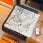 5 RHMS2554Double sided same color 140x140cm 70% cashmere 30% silkHermes' '' Connec