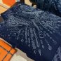 5 RHMS2554Double sided same color 140x140cm 70% cashmere 30% silkHermes' '' Connec_3581