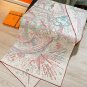 5 RHMS2554Double sided same color 140x140cm 70% cashmere 30% silkHermes' '' Connec_3582