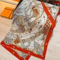 5 RHMS2555Double sided same color 140x140cm 70% cashmere 30% silkHermes' Starry C_2155