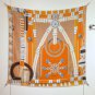 5 RHMS2556Double sided same color 140x140cm 70% cashmere 30% silkHermes' Silver Fl