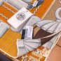 5 RHMS2556Double sided same color 140x140cm 70% cashmere 30% silkHermes' Silver Fl