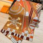 5 RHMS2556Double sided same color 140x140cm 70% cashmere 30% silkHermes' Silver Fl_1613