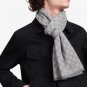5 RLV2105 [Original Gift Box Set] Classic LV Checkered Wool Scarf+Hat This soft wool