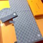 5 RLV2105 [Original Gift Box Set] Classic LV Checkered Wool Scarf+Hat This soft wool