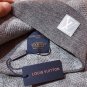 5 RLV2105 [Original Gift Box Set] Classic LV Checkered Wool Scarf+Hat This soft wool