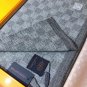5 RLV2105 [Original Gift Box Set] Classic LV Checkered Wool Scarf+Hat This soft wool