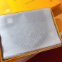 5 RLV2105 [Original Gift Box Set] Classic LV Checkered Wool Scarf+Hat This soft wool
