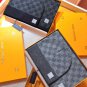 5 RLV2105 [Original Gift Box Set] Classic LV Checkered Wool Scarf+Hat This soft wool