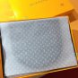 5 RLV2105 [Original Gift Box Set] Classic LV Checkered Wool Scarf+Hat This soft wool_5552