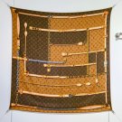 5 RLV2543Double sided same color 140x140cm 70% cashmere 30% silkLV《Monogram Confi_1116