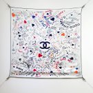 5 SCC251218mm double-sided 90x90cm diagonal silkChanel's