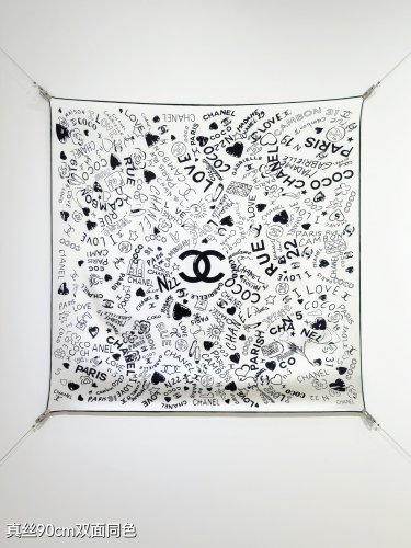 5 SCC251218mm double-sided 90x90cm diagonal silkChanel's_307