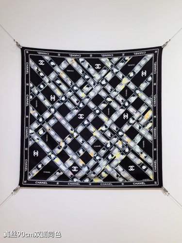 5 SCC251418mm double-sided 90x90cm diagonal silkChanel's