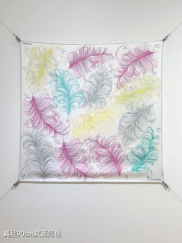 5 SCC252818mm double-sided 90x90cm diagonal silkChanel's