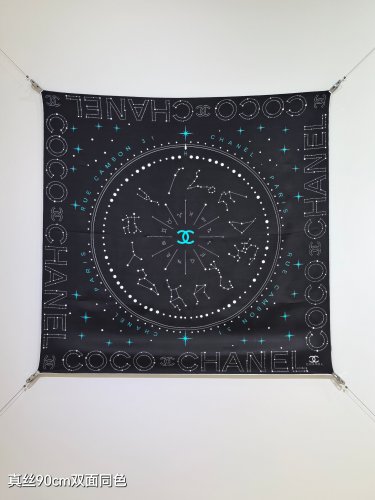 5 SCC253718mm double-sided 90x90cm diagonal silkChanel's