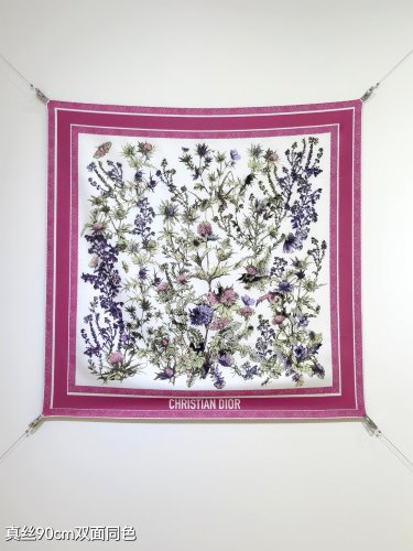 5 SDO250818mm double-sided 90x90cm diagonal silkDior's Chardons