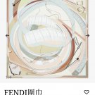 5 SFD250318mm double-sided 90x90cm diagonal silkFendi's