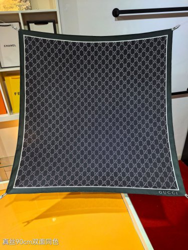 5 SGC250118mm double-sided 90x90cm diagonal silkGucci's' Full Small G '_3614