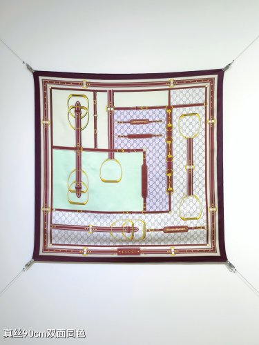 5 SGC250318mm double-sided 90x90cm diagonal silkGucci's stirrup and clasp_7555
