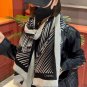 5 Shining Scarf Small Fragrant Cashmere Long Scarf [Double C-Line Letter Long Scarf] Re