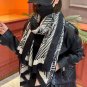 5 Shining Scarf Small Fragrant Cashmere Long Scarf [Double C-Line Letter Long Scarf] Re_6880