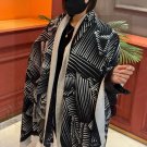 5 Shining Scarf Small Fragrant Cashmere Long Scarf [Double C-Line Letter Long Scarf] Re_6881