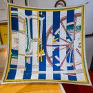 5 SHMS2493 Original Hermes 90cm Silk Square Towel Adopting the cutting-edge craftsmans_5106