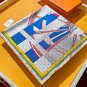 5 SHMS2493 Original Hermes 90cm Silk Square Towel Adopting the cutting-edge craftsmans_5106
