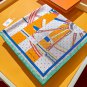 5 SHMS2493 Original Hermes 90cm Silk Square Towel Adopting the cutting-edge craftsmans_5107