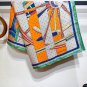 5 SHMS2493 Original Hermes 90cm Silk Square Towel Adopting the cutting-edge craftsmans_5107
