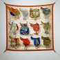 5 SHMS250118mm double-sided 90x90cm diagonal silkHermes' World on a Saddle