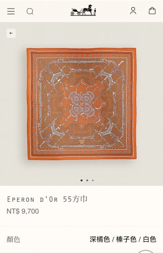 5 SHMS250418mm double-sided 90x90cm diagonal silkHermes' Golden Spurs_7004
