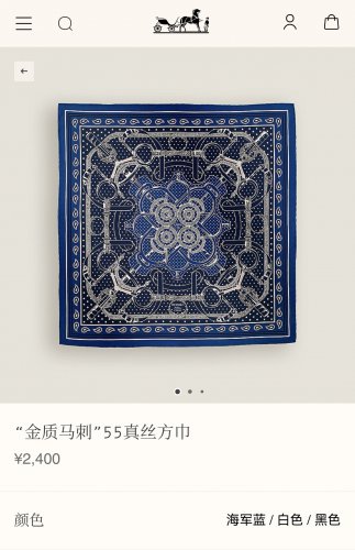 5 SHMS250418mm double-sided 90x90cm diagonal silkHermes' Golden Spurs_7006