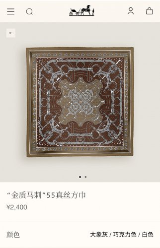 5 SHMS250418mm double-sided 90x90cm diagonal silkHermes' Golden Spurs_7007