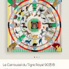 5 SHMS251218mm double-sided 90x90cm diagonal silkHermes' The Carousel of the Tiger