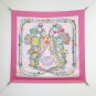 5 SHMS252418mm double-sided 90x90cm diagonal silkHerm è s' Gorgeous Claw Flower Ed
