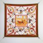5 SHMS253818mm double-sided 90x90cm diagonal silkHerm è s' Horse Crossing '