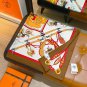 5 SHMS253818mm double-sided 90x90cm diagonal silkHerm è s' Horse Crossing '